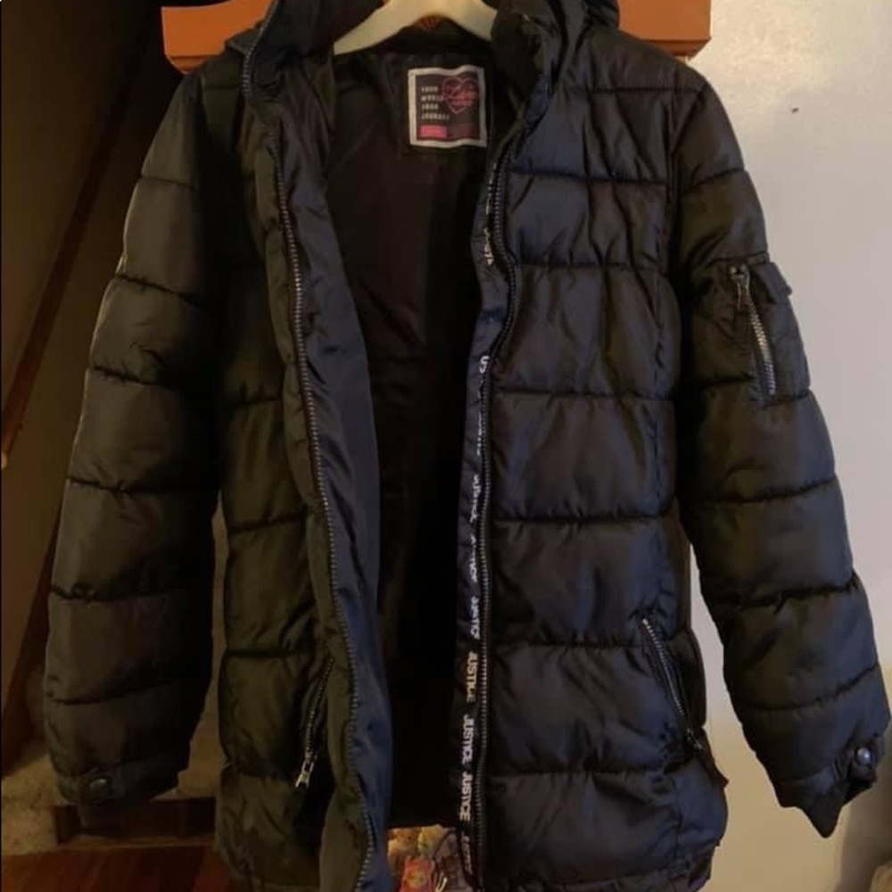 Hooded winter coat from Justice